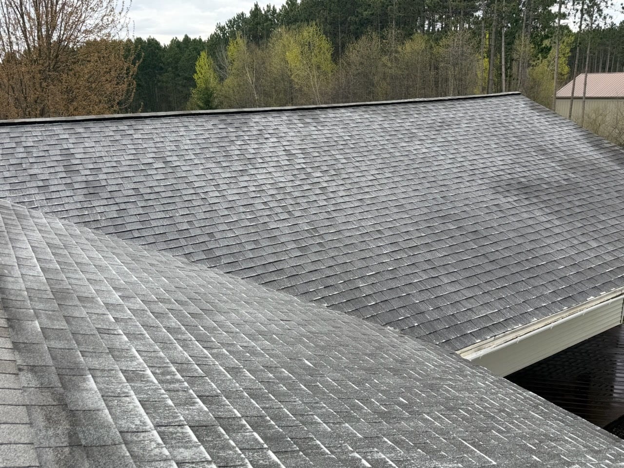 Asphalt shingle roof — Rapid River Pro Wash soft wash service area